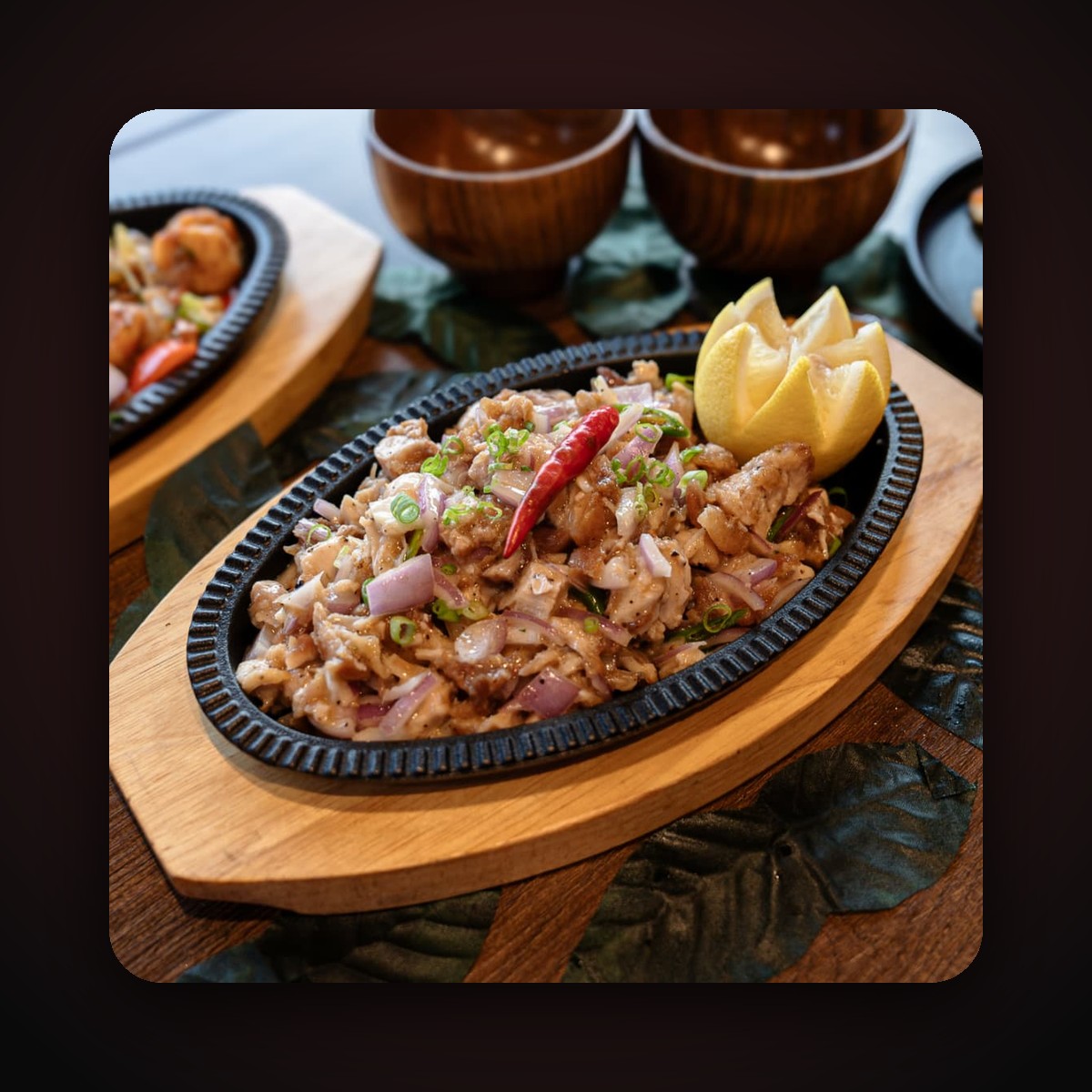 Sizzling Sisig at Sweet Pepper Restaurant & Cafe Dubai
