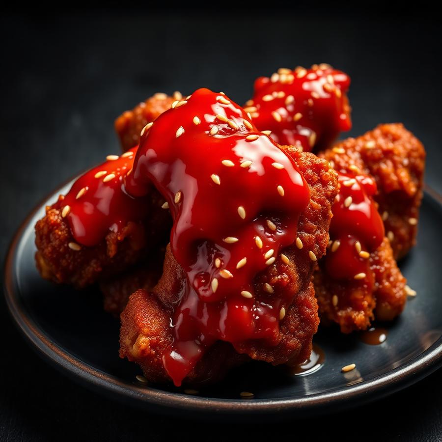 Korean Chicken at Sweet Pepper Restaurant & Cafe Dubai