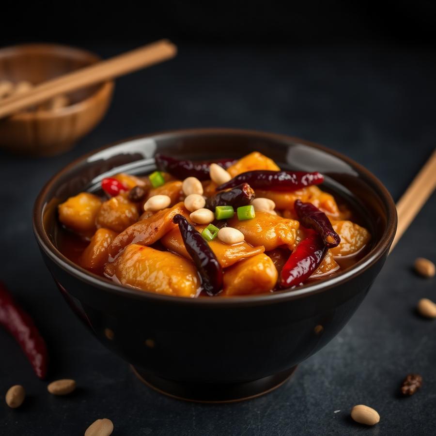 Kung Pao Chicken at Sweet Pepper Restaurant & Cafe Dubai