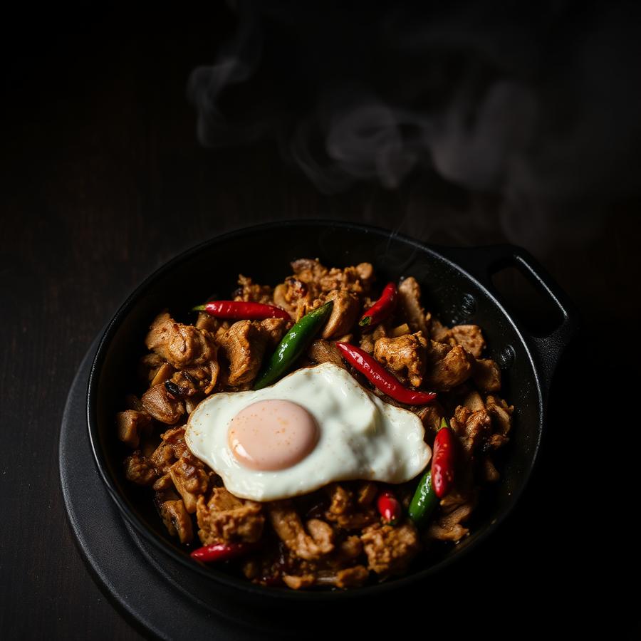 Sizzling Sisig at Sweet Pepper Restaurant & Cafe Dubai